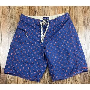 Patagonia Wavefarer Nylon Aztec Design Board Shorts Men's Size 32
